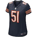 Zennovawear Dick Butkus 51 Chicago Bears Women Game Retired Jersey - Navy