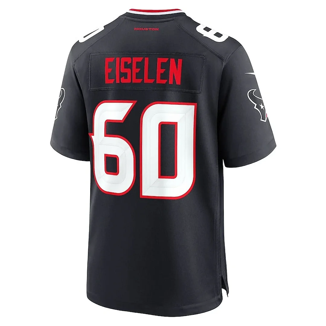Zennovawear Dieter Eiselen 60 Houston Texans Team Game Men Jersey - Navy