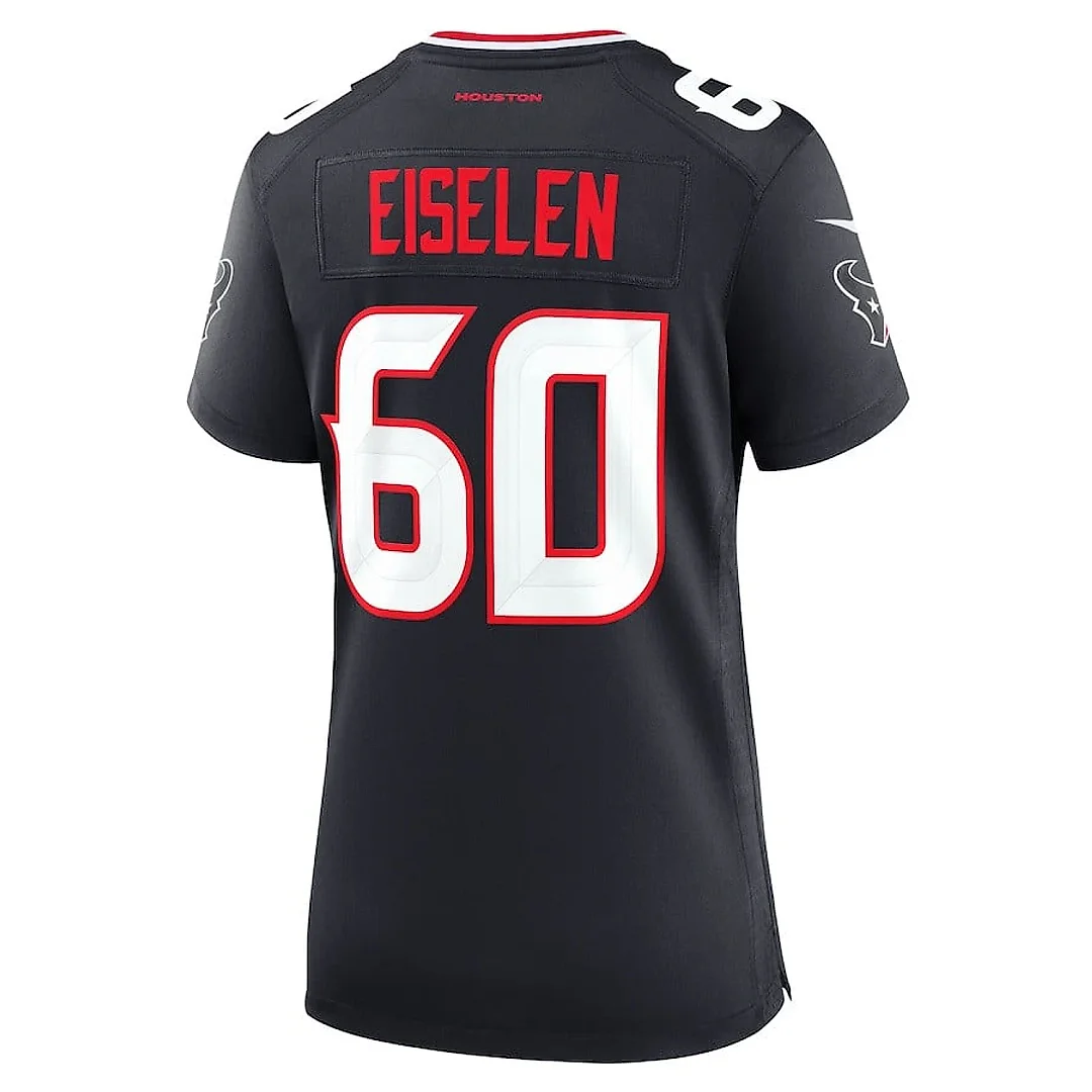 Zennovawear Dieter Eiselen 60 Houston Texans Women's Team Game Jersey - Navy