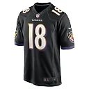 Zennovawear Diontae Johnson 18 Baltimore Ravens Alternate Player Game Men Jersey - Black