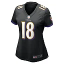 Zennovawear Diontae Johnson 18 Baltimore Ravens Women's Alternate Player Game Jersey - Black