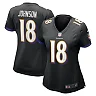 Zennovawear Diontae Johnson 18 Baltimore Ravens Women's Alternate Player Game Jersey - Black