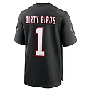 Zennovawear Dirty Birds 1 Atlanta Falcons Men Throwback Game Jersey - Black