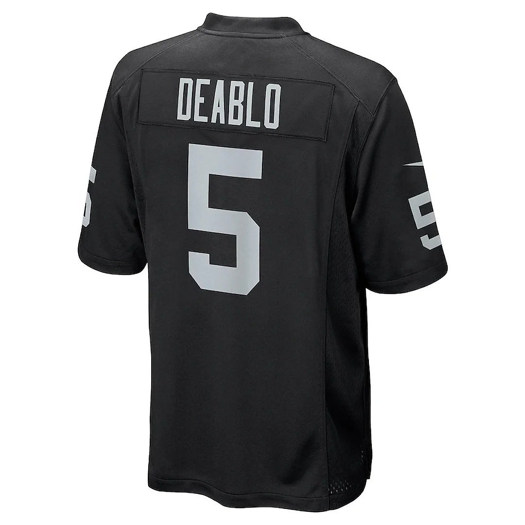 Zennovawear Divine Deablo 5 Las Vegas Raiders Men Game Jersey - Black