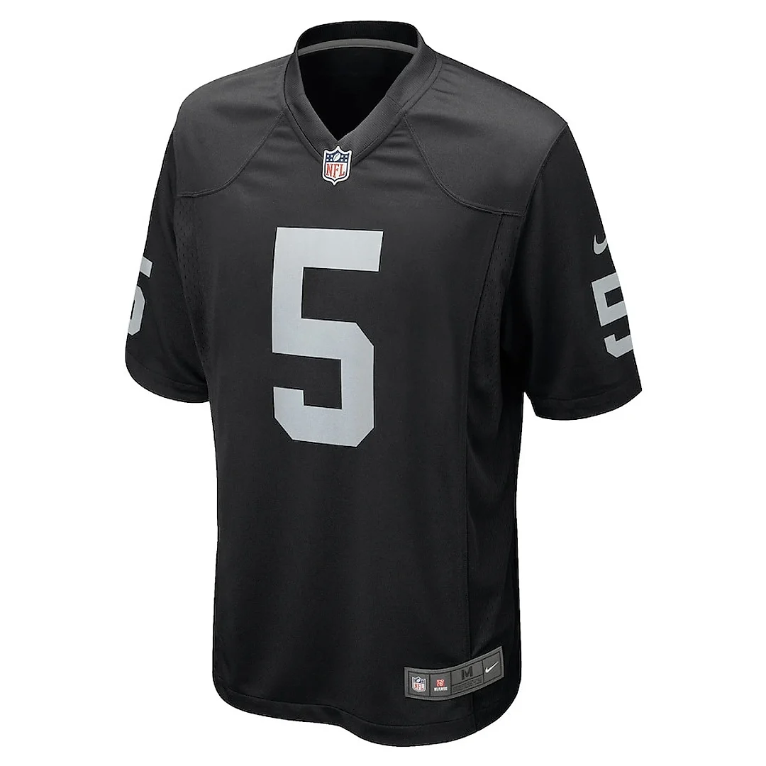 Zennovawear Divine Deablo 5 Las Vegas Raiders Men Game Jersey - Black