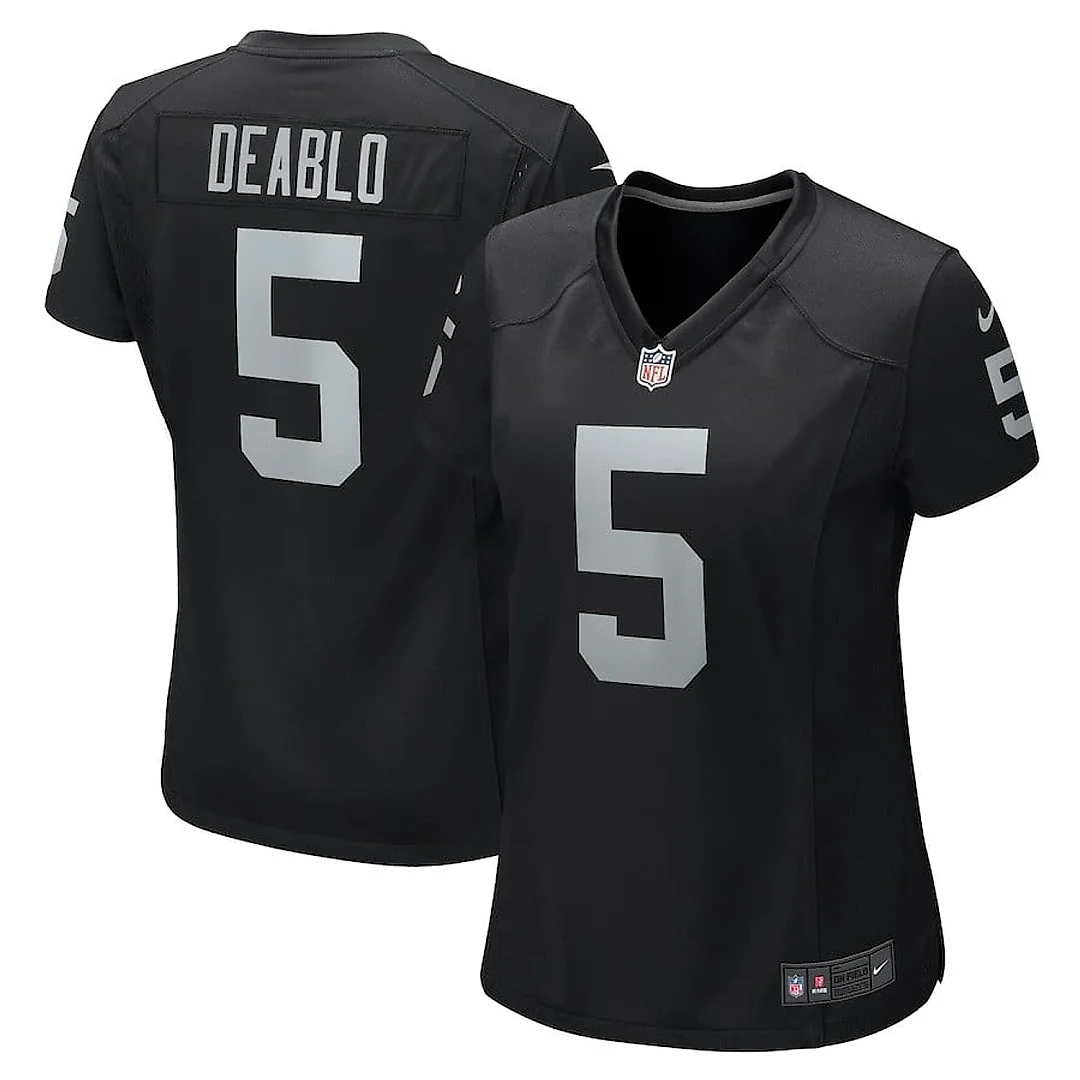 Zennovawear Divine Deablo 5 Las Vegas Raiders Women Game Jersey - Black