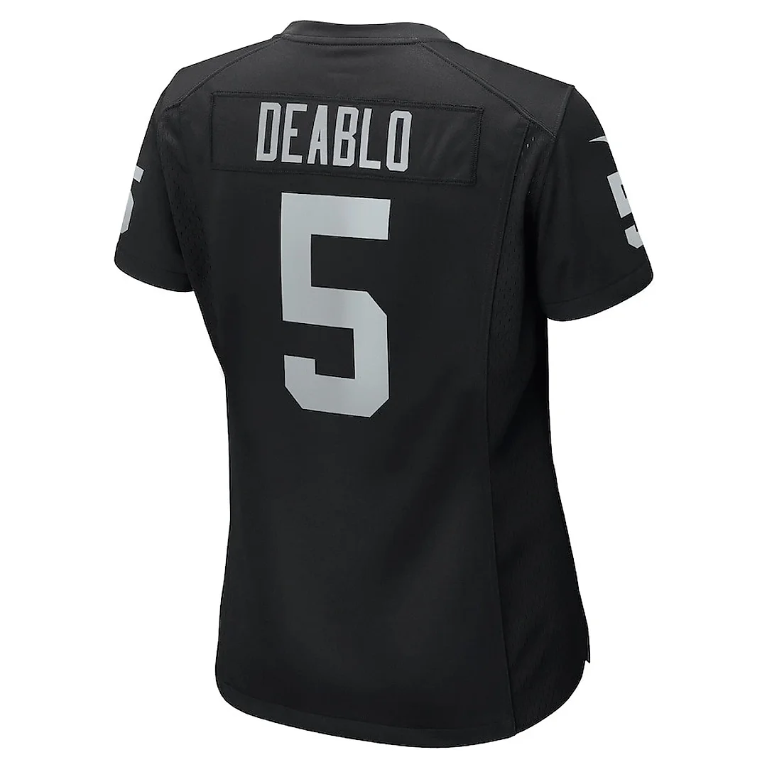 Zennovawear Divine Deablo 5 Las Vegas Raiders Women Game Jersey - Black