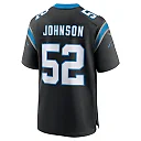Zennovawear DJ Johnson 52 Carolina Panthers Game Men Jersey - Black