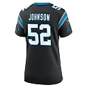 Zennovawear DJ Johnson 52 Carolina Panthers Women's Game Jersey - Black