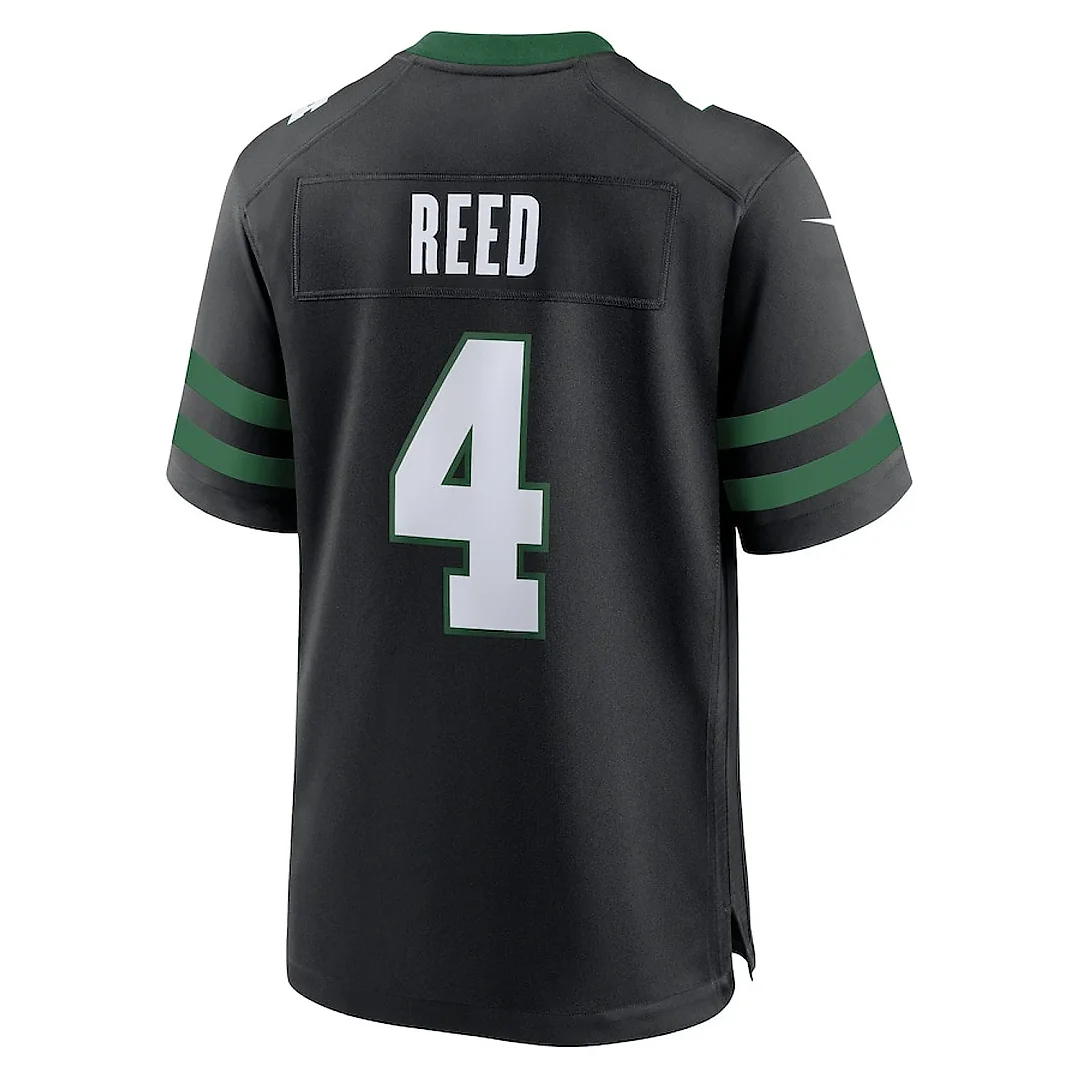 Zennovawear D.J. Reed 4 New York Jets Alternate Game Men Jersey - Legacy Black