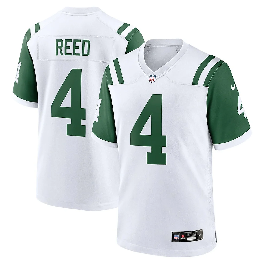 Zennovawear D.J. Reed 4 New York Jets Classic Alternate Game Men Jersey - White