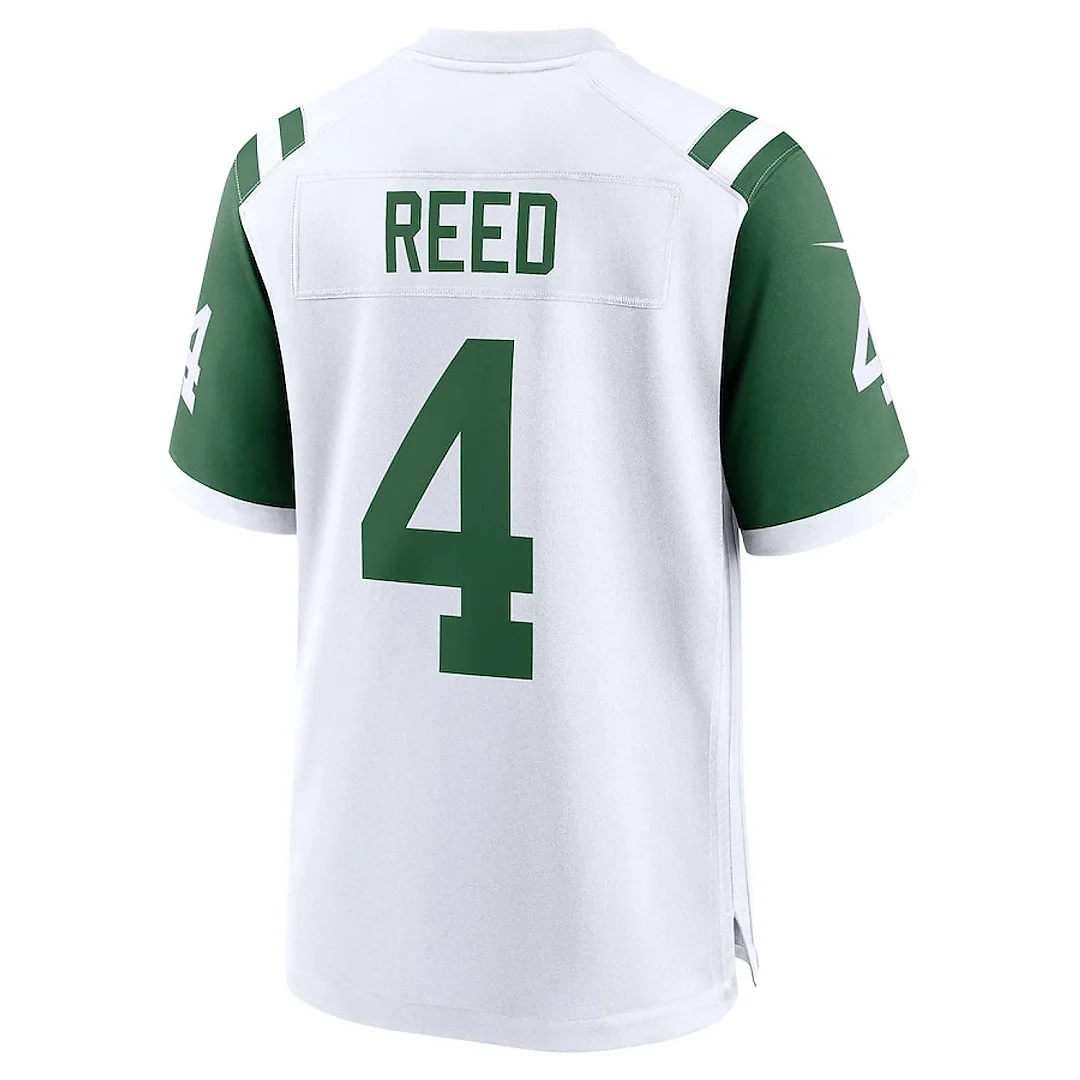 Zennovawear D.J. Reed 4 New York Jets Classic Alternate Game Men Jersey - White