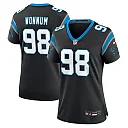 Zennovawear D.J. Wonnum 98 Carolina Panthers Women's Game Jersey - Black