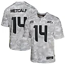 Zennovawear DK Metcalf 14 Seattle Seahawks 2024 Salute to Service Game YOUTH Jersey - Arctic Camo