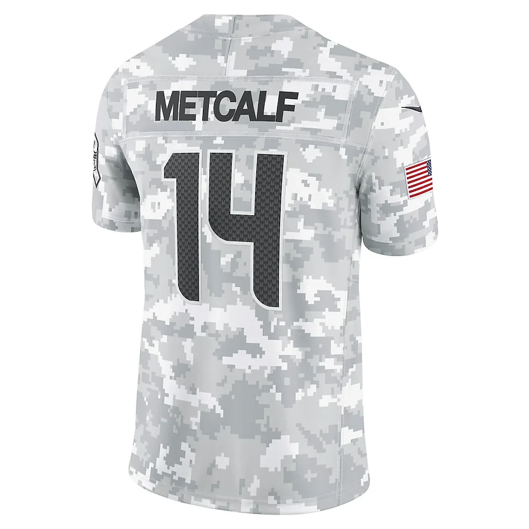 Zennovawear DK Metcalf 14 Seattle Seahawks 2024 Salute to Service Limited Men Jersey - Arctic Camo