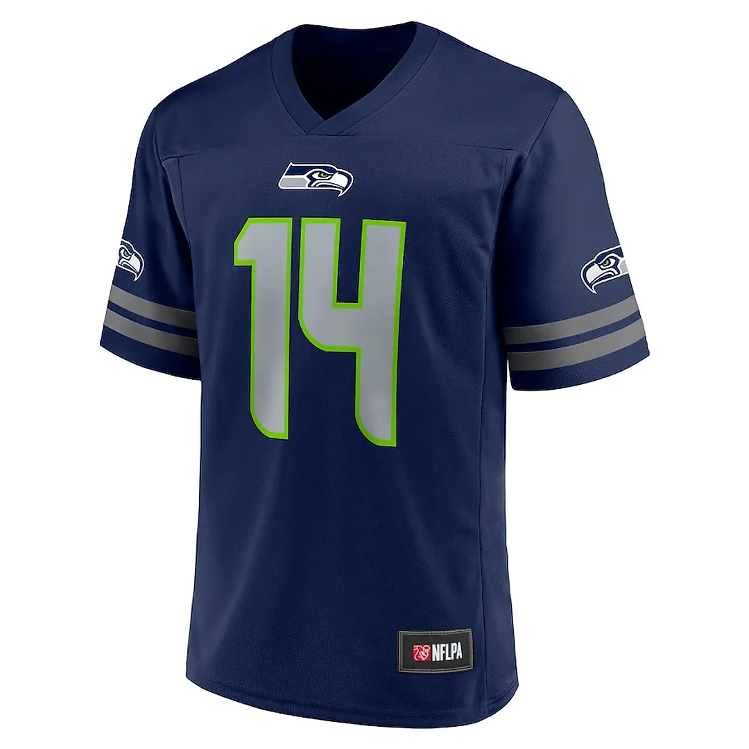 Zennovawear DK Metcalf 14 Seattle Seahawks Men Jersey - College Navy