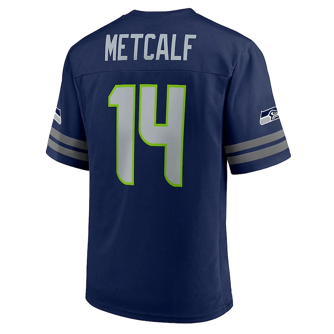 Zennovawear DK Metcalf 14 Seattle Seahawks Men Jersey - College Navy