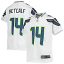 Zennovawear DK Metcalf 14 Seattle Seahawks YOUTH Game Jersey - White