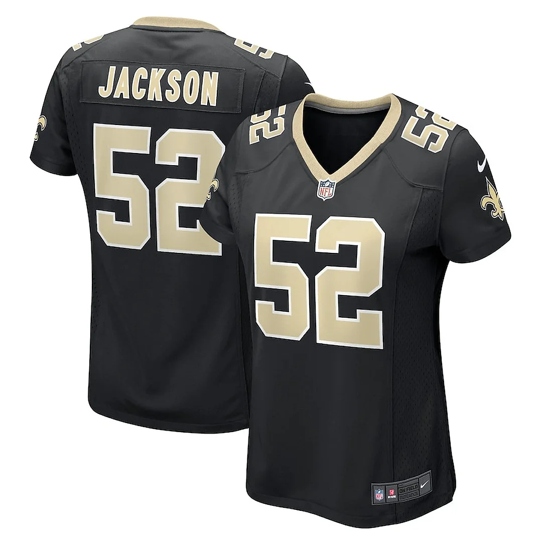 Zennovawear D'Marco Jackson 52 New Orleans Saints Women's Game Jersey - Black
