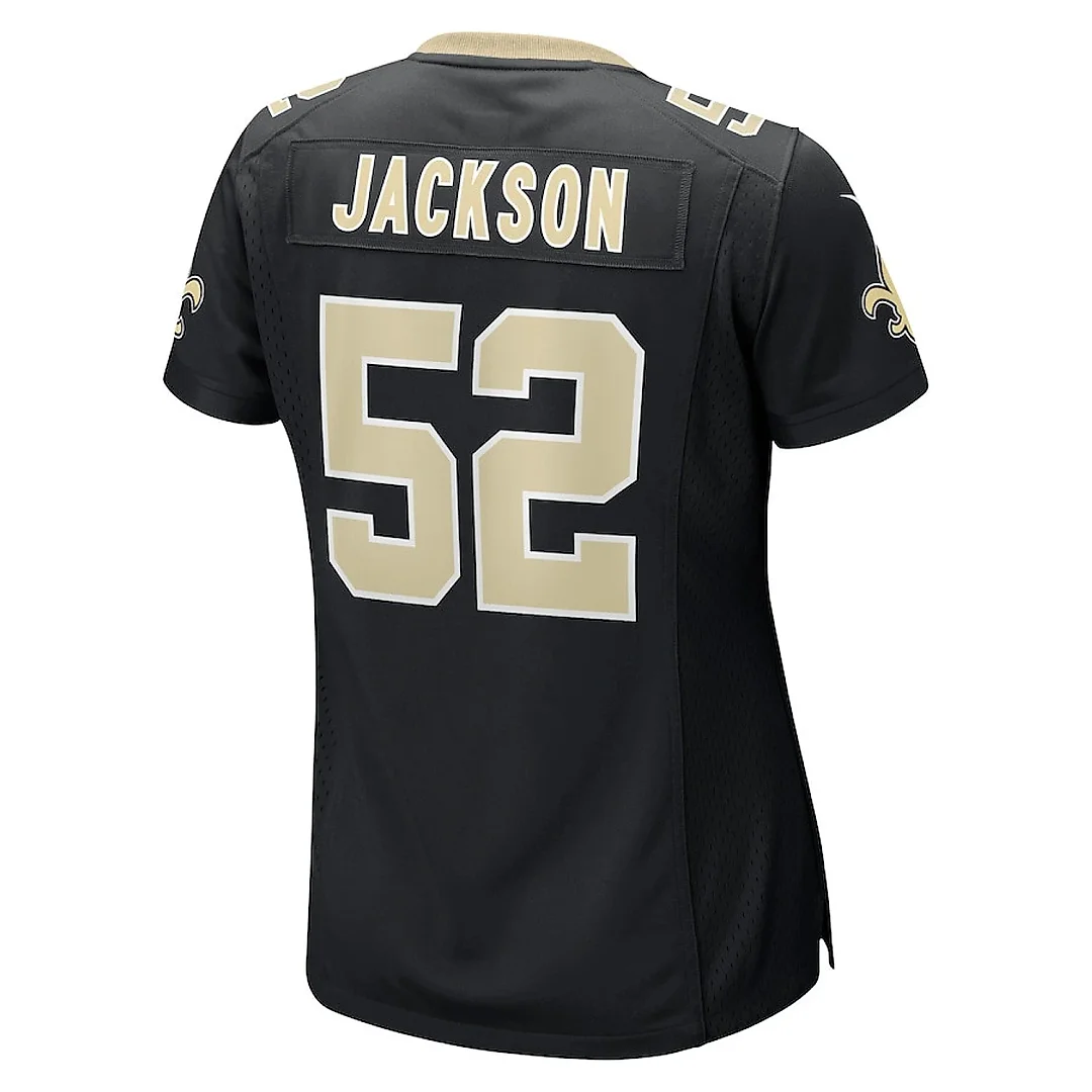 Zennovawear D'Marco Jackson 52 New Orleans Saints Women's Game Jersey - Black
