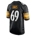 Zennovawear Domenique Davis 69 Pittsburgh Steelers Game Men Jersey - Black