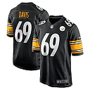 Zennovawear Domenique Davis 69 Pittsburgh Steelers Game Men Jersey - Black