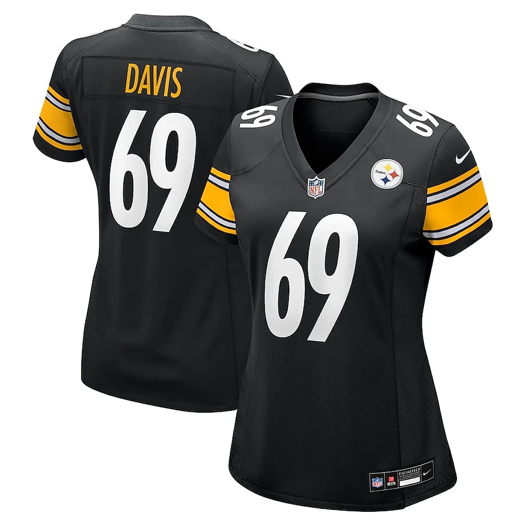 Zennovawear Domenique Davis 69 Pittsburgh Steelers Women's Game Jersey - Black