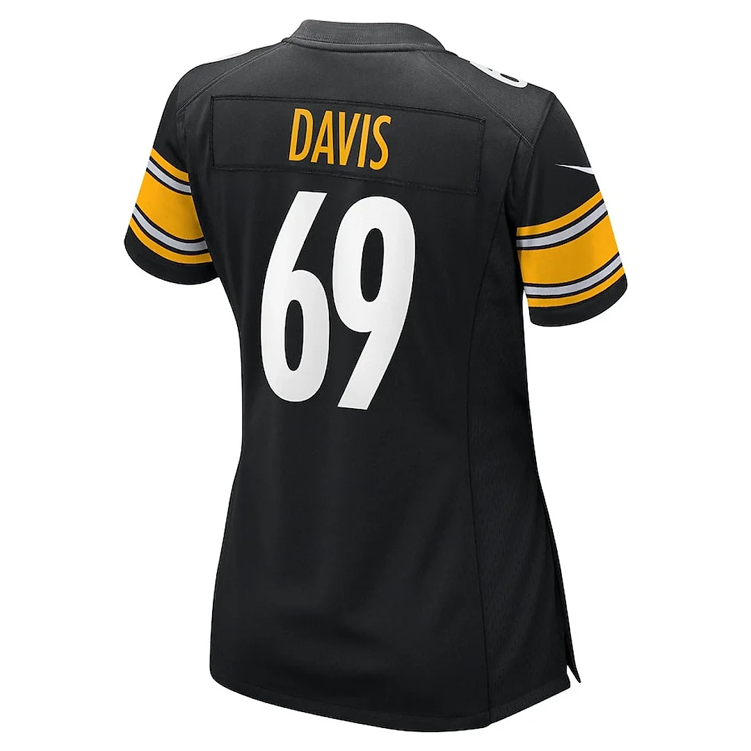 Zennovawear Domenique Davis 69 Pittsburgh Steelers Women's Game Jersey - Black