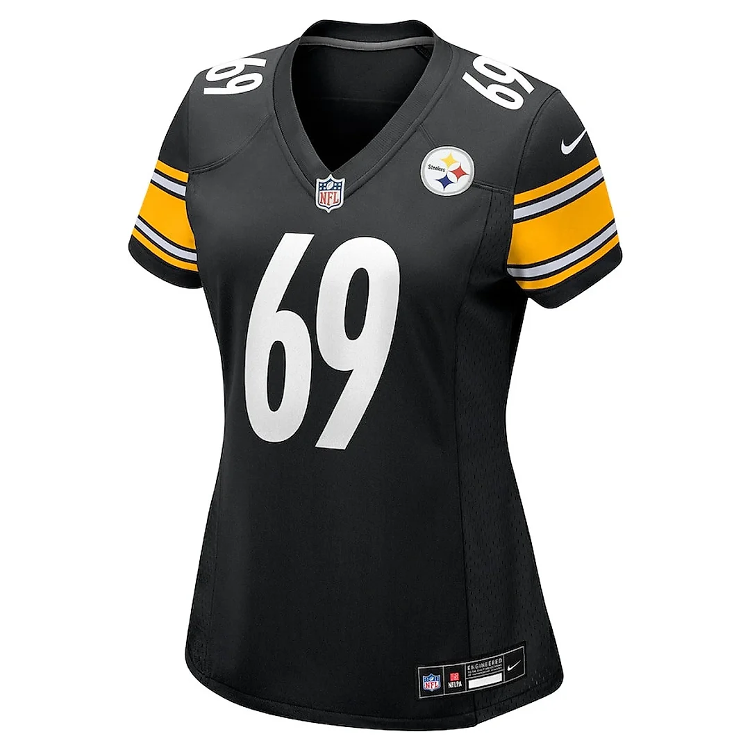 Zennovawear Domenique Davis 69 Pittsburgh Steelers Women's Game Jersey - Black