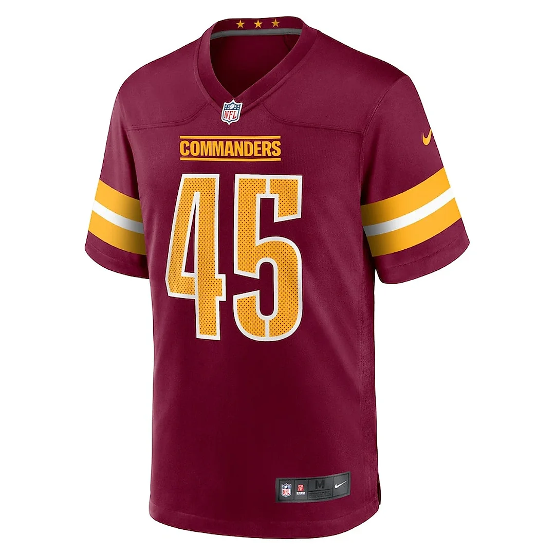 Zennovawear Dominique Hampton 45 Washington Commanders Game Men Jersey - Burgundy