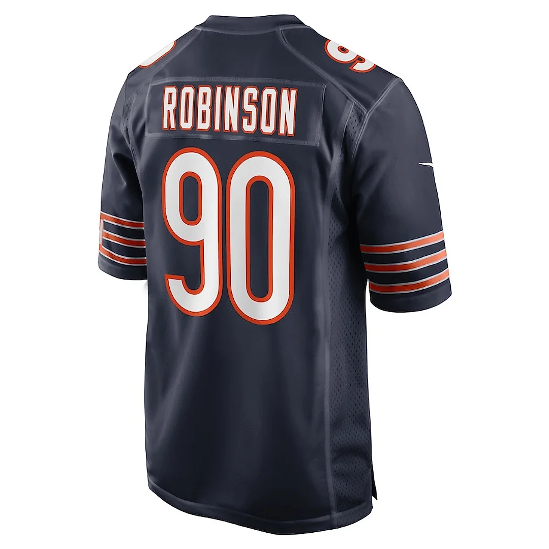Zennovawear Dominique Robinson 90 Chicago Bears Game Men Jersey - Navy
