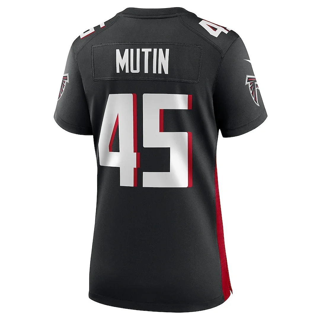 Zennovawear Donavan Mutin 45 Atlanta Falcons Game Women Jersey - Black