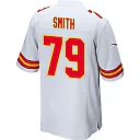 Zennovawear Donovan Smith 79 Kansas City Chiefs AFC Champions Patch Game Men Jersey - White