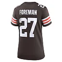 Zennovawear D'Onta Foreman 27 Cleveland Browns Women's Game Jersey - Brown