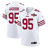Zennovawear Drake Jackson 95 San Francisco 49ers NFC Champions Patch Game Men Jersey - White