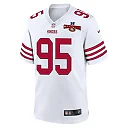 Zennovawear Drake Jackson 95 San Francisco 49ers NFC Champions Patch Game Men Jersey - White
