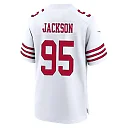 Zennovawear Drake Jackson 95 San Francisco 49ers NFC Champions Patch Game Men Jersey - White