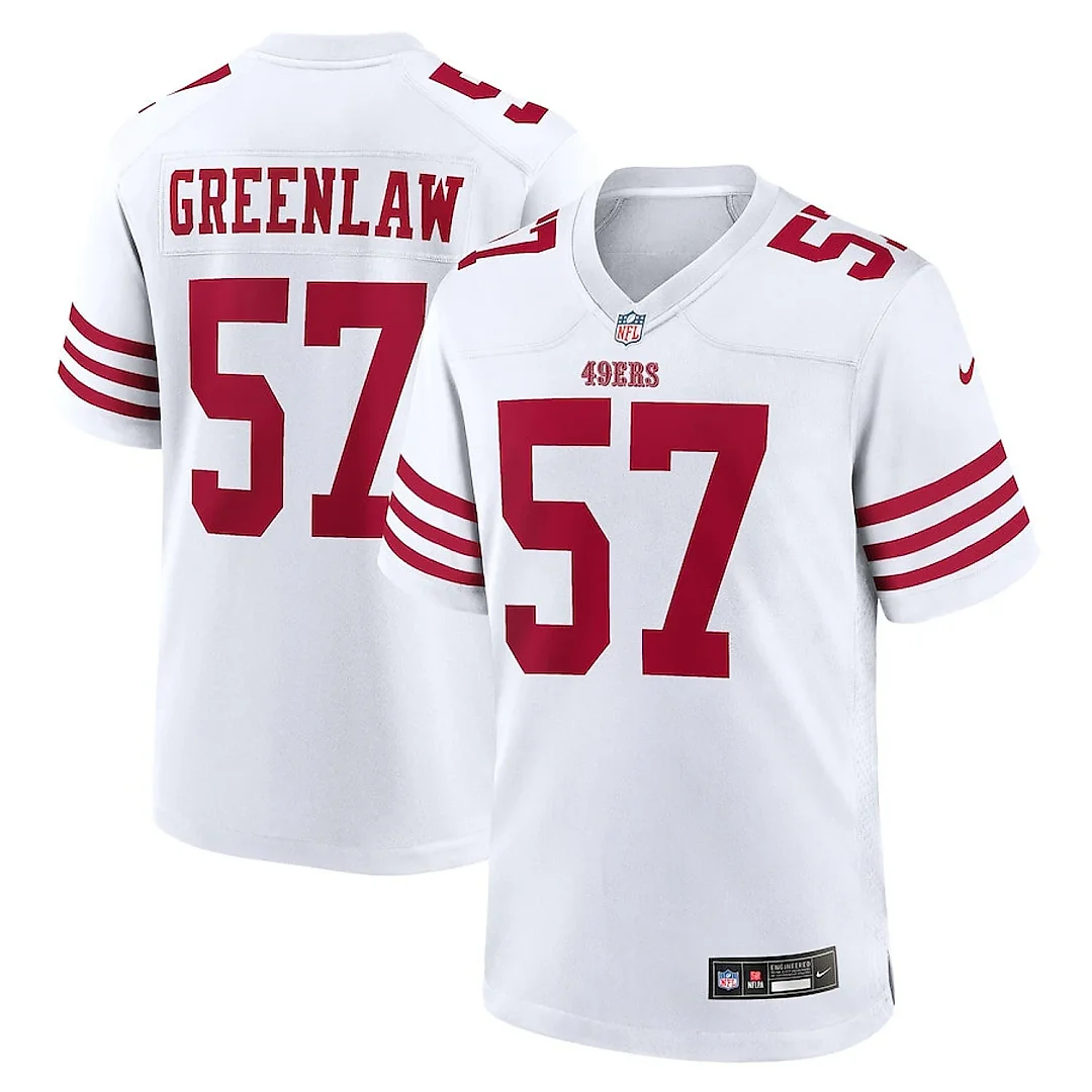 Zennovawear Dre Greenlaw 57 San Francisco 49ers Game Men Jersey - White