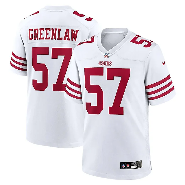 Zennovawear Dre Greenlaw 57 San Francisco 49ers Game Men Jersey - White