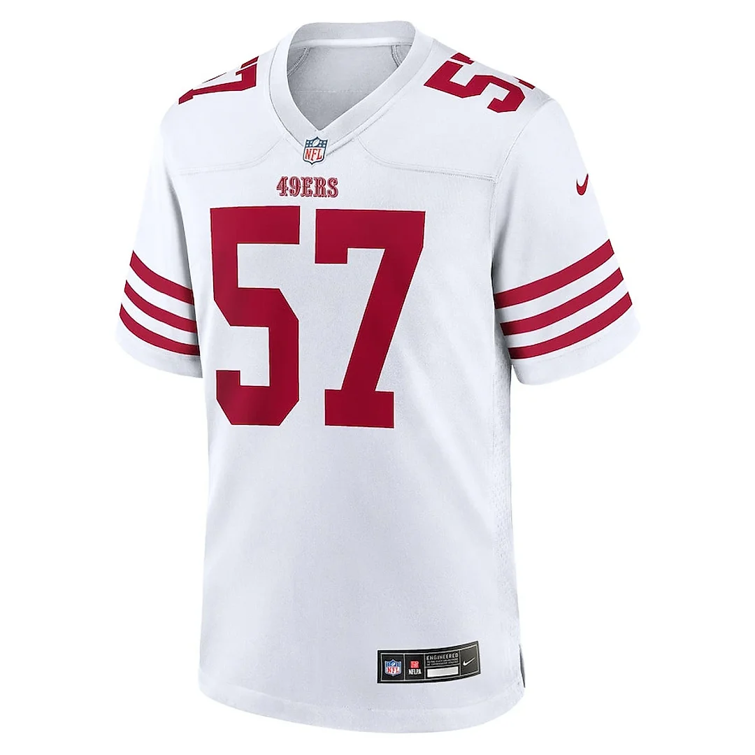 Zennovawear Dre Greenlaw 57 San Francisco 49ers Game Men Jersey - White