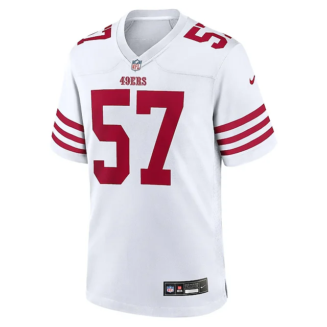 Zennovawear Dre Greenlaw 57 San Francisco 49ers Game Men Jersey - White