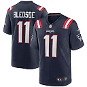 Zennovawear Drew Bledsoe 11 New England Patriots Men Game Retired Jersey - Navy