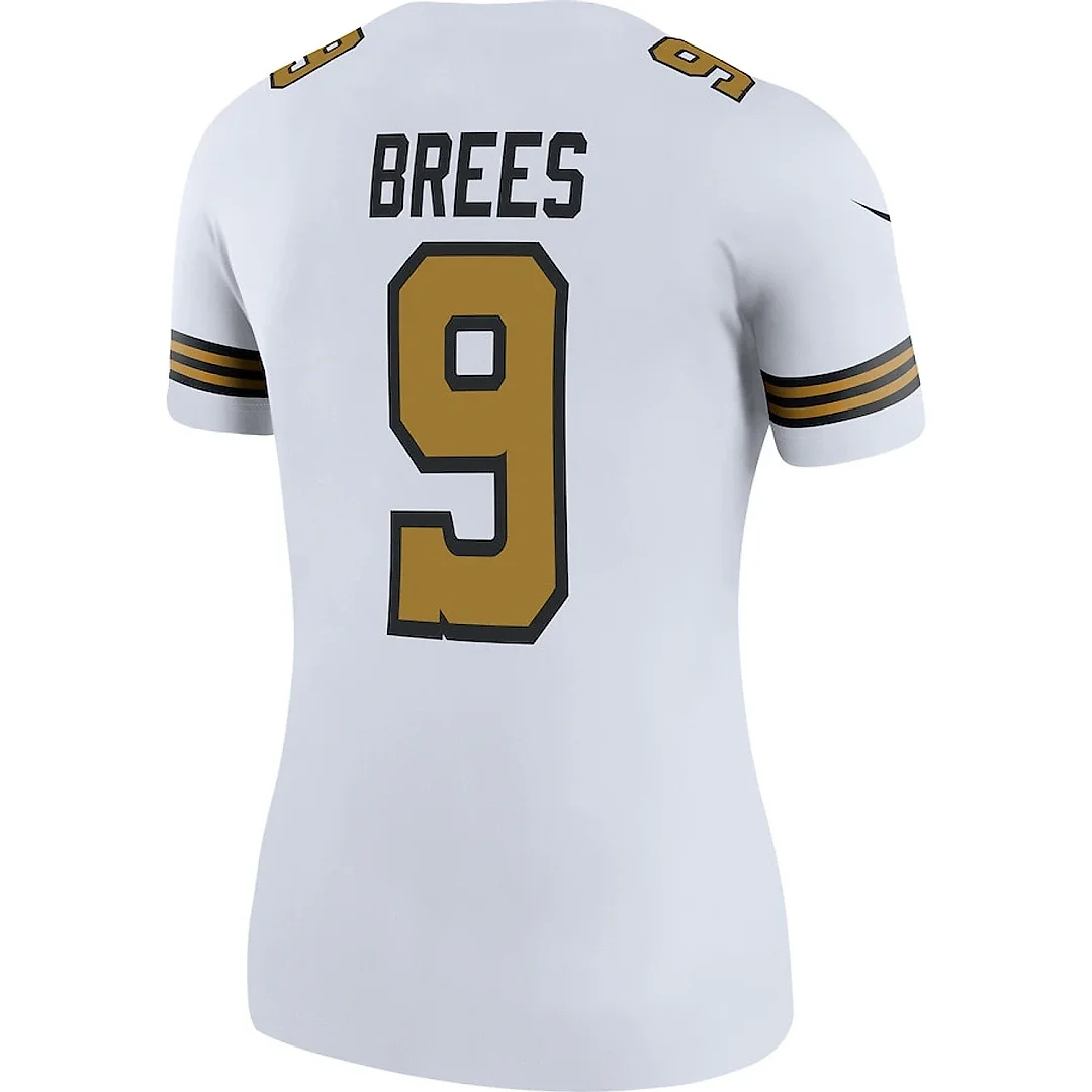Zennovawear Drew Brees 9 New Orleans Saints Women Color Rush Legend Jersey - White