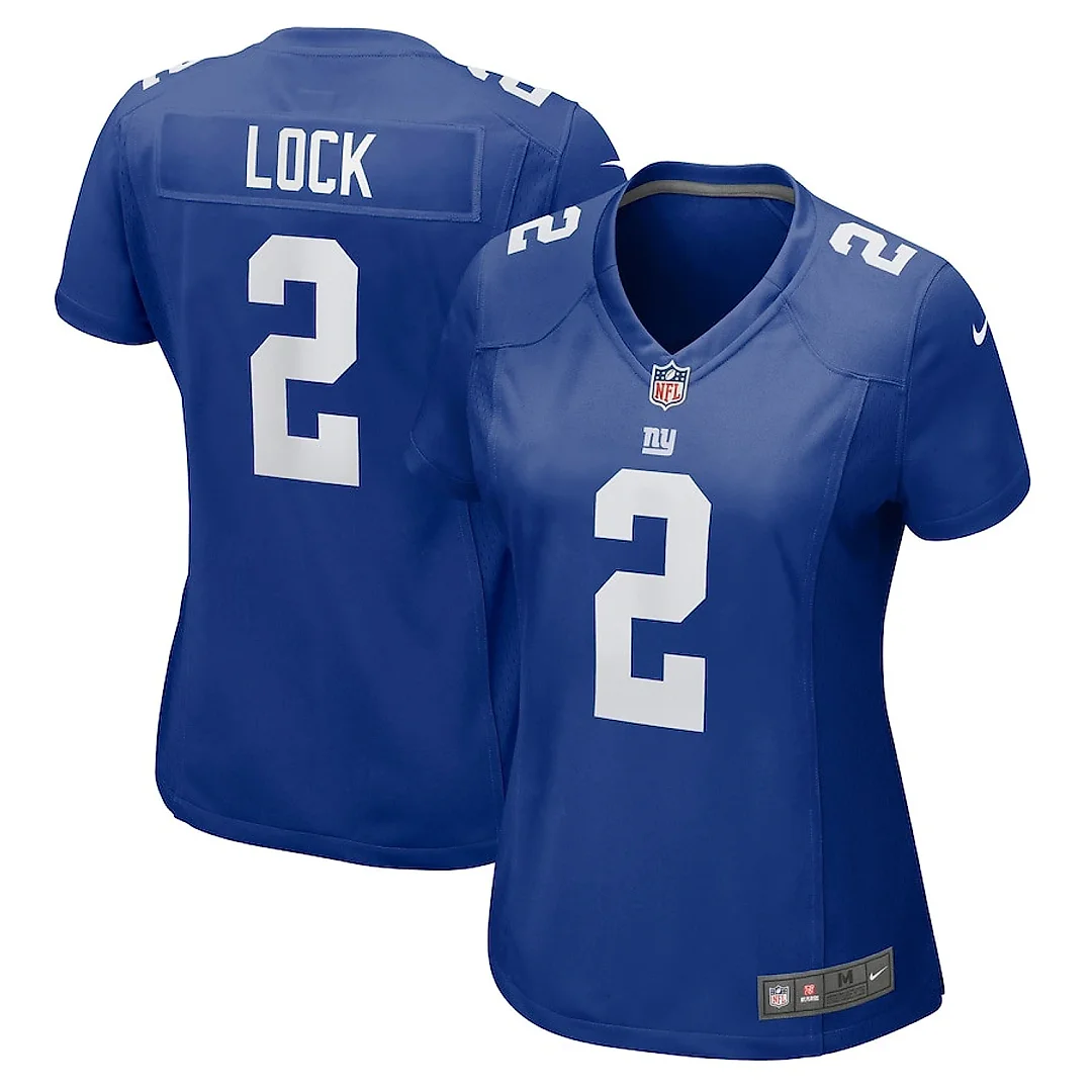 Zennovawear Drew Lock 2 New York Giants Women's Game Jersey - Royal