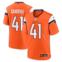 Zennovawear Drew Sanders 41 Denver Broncos Team Game Men Jersey - Orange