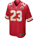 Zennovawear Drue Tranquill 23 Kansas City Chiefs AFC Champions Patch Game Men Jersey - Red
