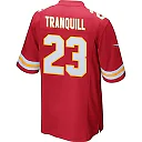 Zennovawear Drue Tranquill 23 Kansas City Chiefs AFC Champions Patch Game Men Jersey - Red