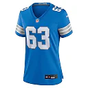 Zennovawear Duke Clemens 63 Detroit Lions Women's Game Jersey - Blue
