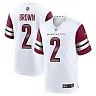 Zennovawear Dyami Brown 2 Washington Commanders Game Men Jersey - White