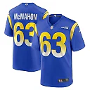 Zennovawear Dylan McMahon 63 Los Angeles Rams Team Game Men Jersey - Royal